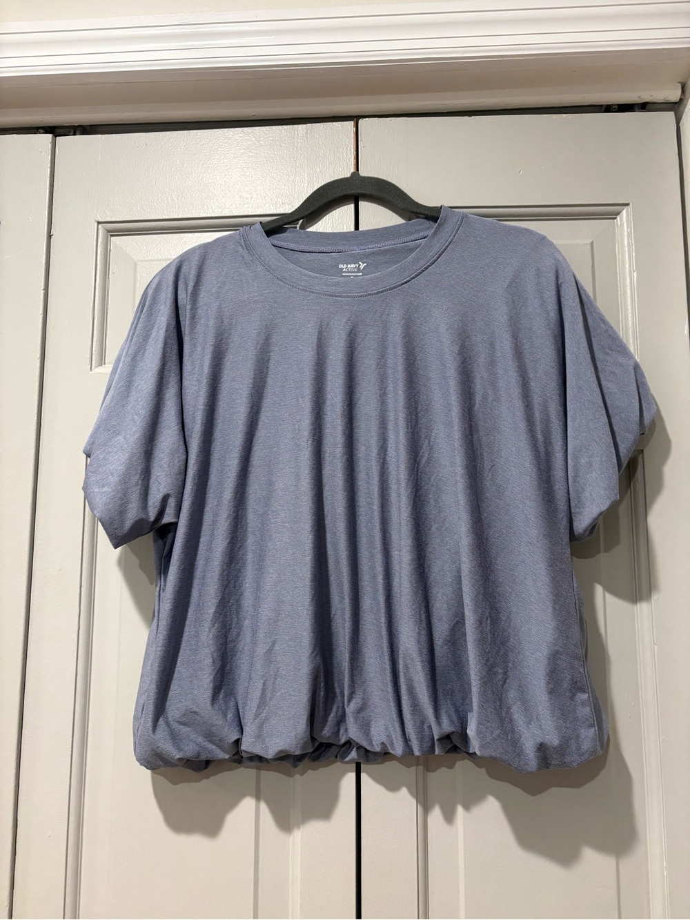 Old Navy Bubble Crop Tee - Light Slate Blue